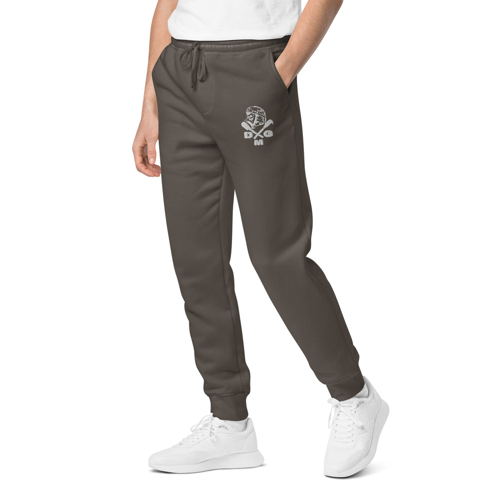 Pantalon de sport teint par pigment, brodé DMG